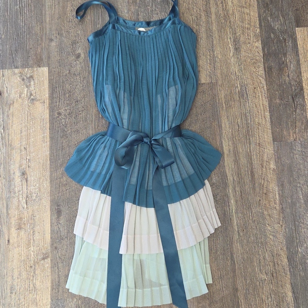 Girls From Savoy Tiered Dress With Belt